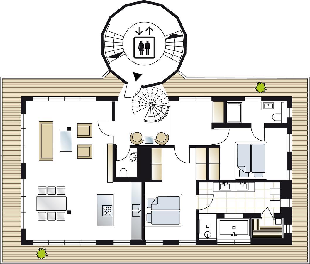 Penthouse Mueritzblick Apartamento Rechlin Exterior foto